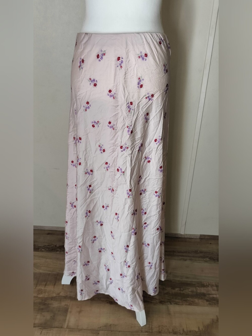 Cotton On Pale Pink Floral Maxi Skirt